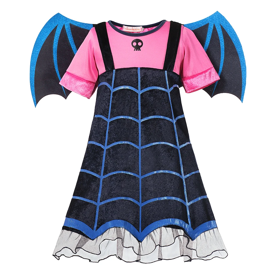 Vampirina تأثيري فستان فتاة الاطفال الأميرة Charms فستان 2025 عيد الميلاد هالوين زي الأطفال كرنفال ملابس تنكرية للحفلات