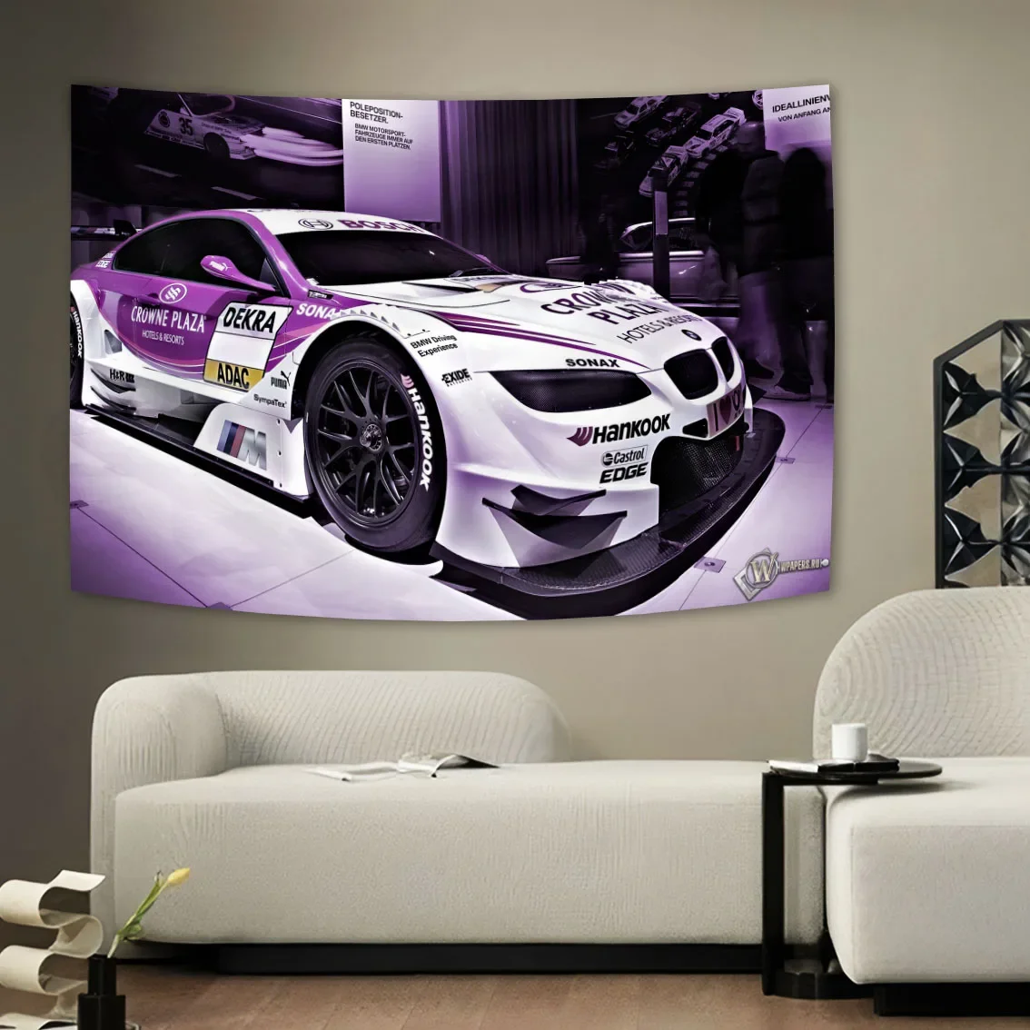 Cool Car Tapestries Banner Flags, Promoção ao ar livre, Garagem ou Quarto Pendurado Decorações, Alta Qualidade