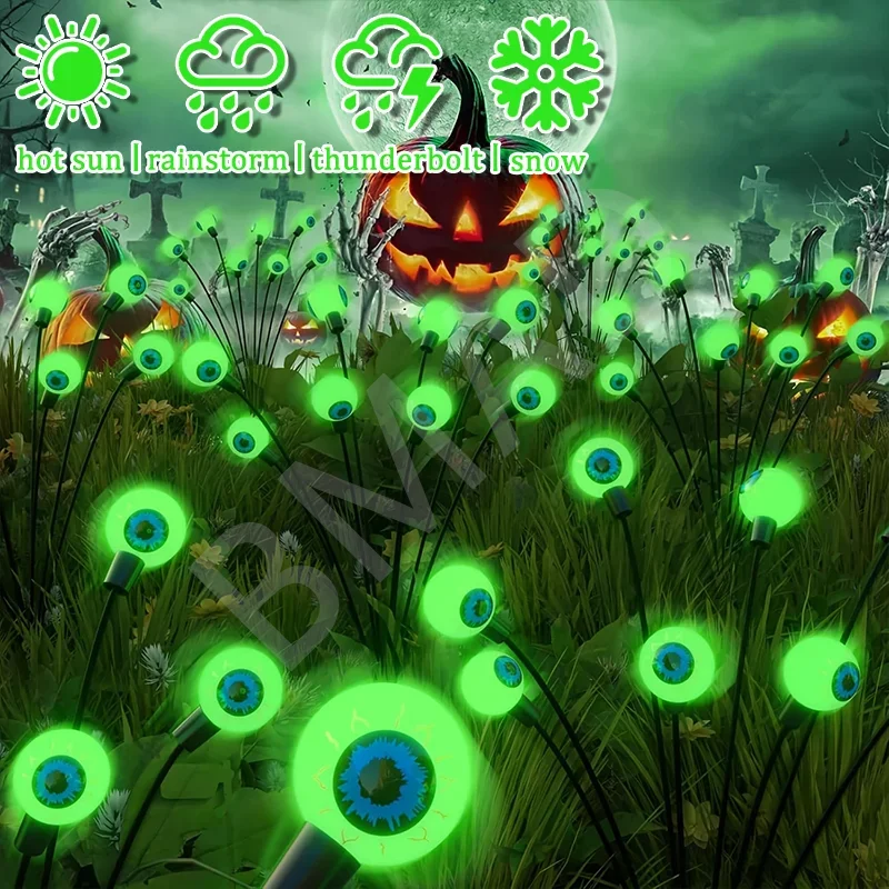 

Halloween LED 3D Eyeball Lamp Solar Garden Lawn Lights Outdoor Waterproof Scary Decoration Lights Halloween Party DIY Decoration