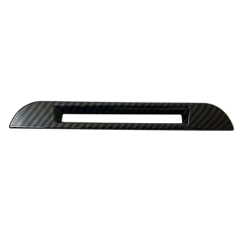 Carbon fiber look Car ABS Center Console Upper Stripe Cover Trim For Mazdas CX-5 CX5 2nd Gen 2017 2018