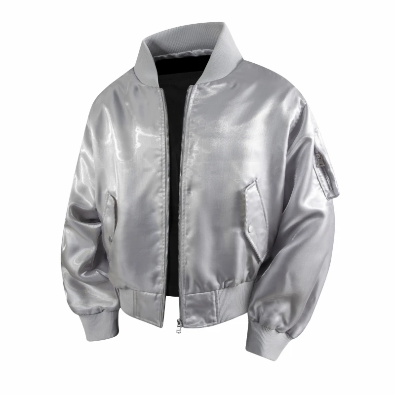 

A high-quality, fashionable and stylish solid-color spring and autumn casual jacket for men, a trendy and versatile loose coat