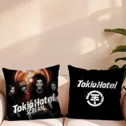 Rock Band Tokio Hotel Tom Kaulitz Pillow Case Sofa Living Room Bedroom Headboard Backrest Cushion Square Cushion Nap Time