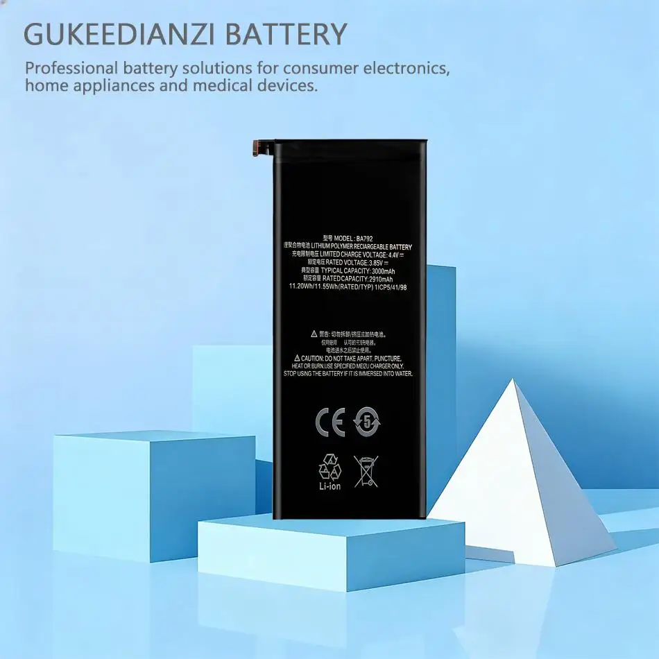 

Высокопроизводительный аккумулятор для мобильного телефона 3000 мАч, надежная мощность для Meizu Pro 7 M792Q M792C BA792