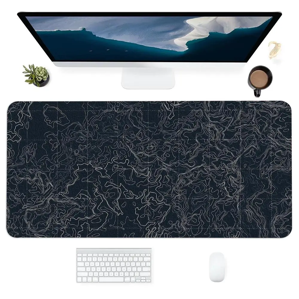 

Black Lines Mouse Pad Large Gaming Non-slip Mousepads Laptop Nootbook Game Rug Tablet Mat Mini PC Mousepad XXL Playmat