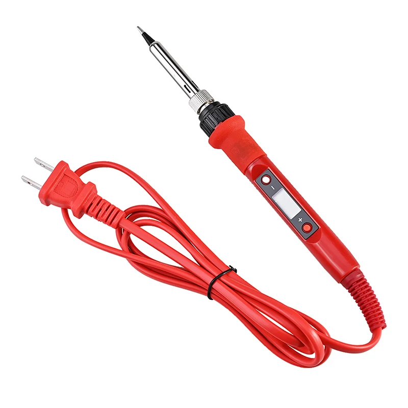 Digital Soldering Iron 80W With ON/OFF Switch Adjustable Temperature LCD Welding Tools Ceramic Heater Soldering Tips