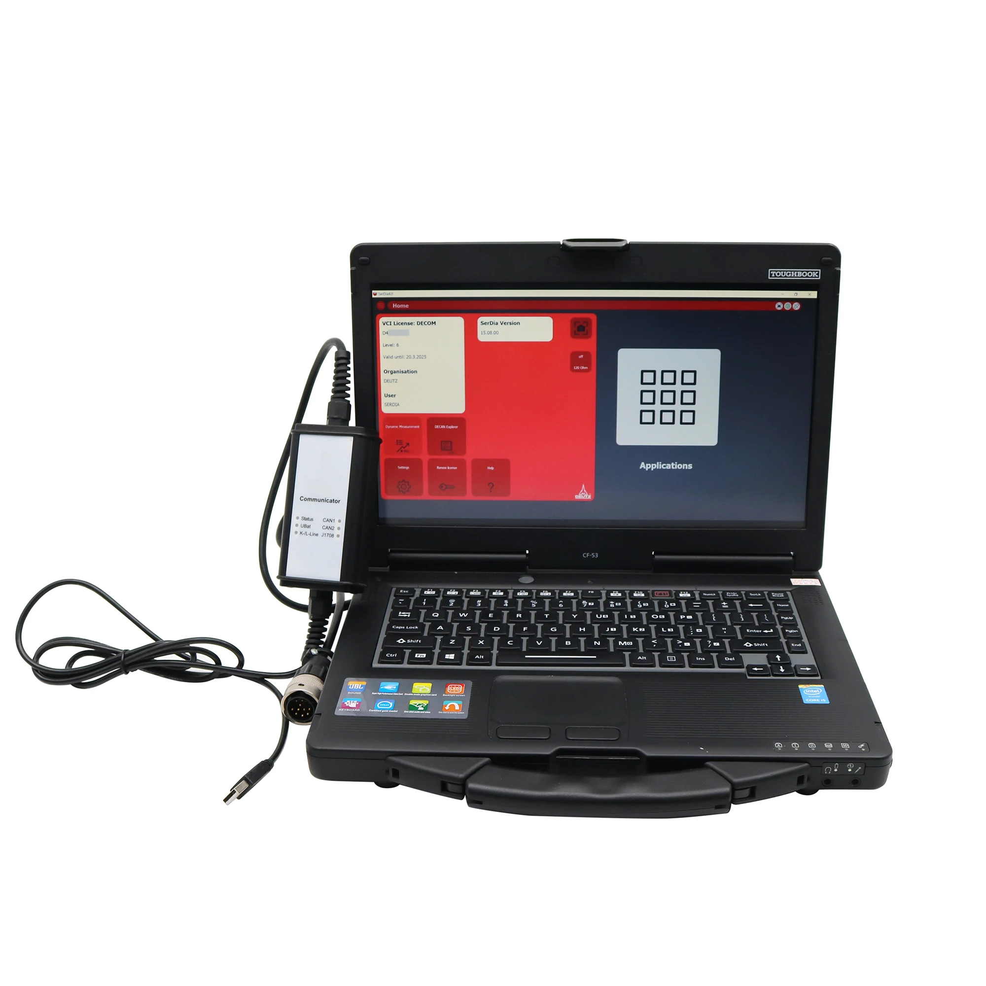 ل Deutz + EMR 6 2024 دعم البرمجيات CAN K/L-Line محرك التواصل Serdia 2010 Deutz Decom الماسح الضوئي أداة تشخيصية #4