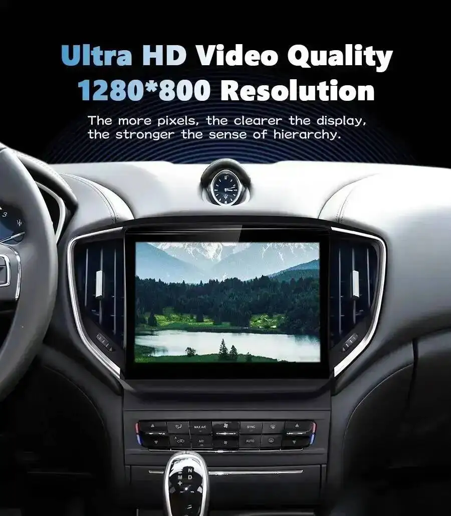 Android GPS Stereo 4G WiFi Head Unit Autoradio Multimedia Player für Maserati Ghibli 2014-2020 10,26 Zoll gebogener Bildschirm CarPlay – Detail 14