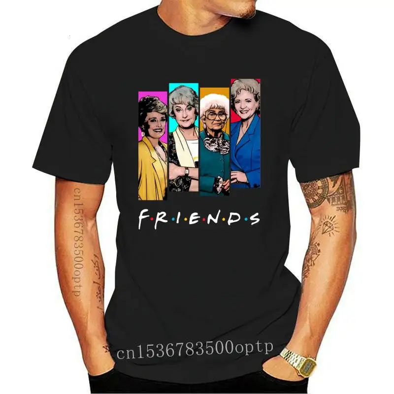 FASHION New The Golden Girls Friends Classic Black T Shirt Best Gift For Menwomen  Classic Tee Shirt Men Cotton Tshirt