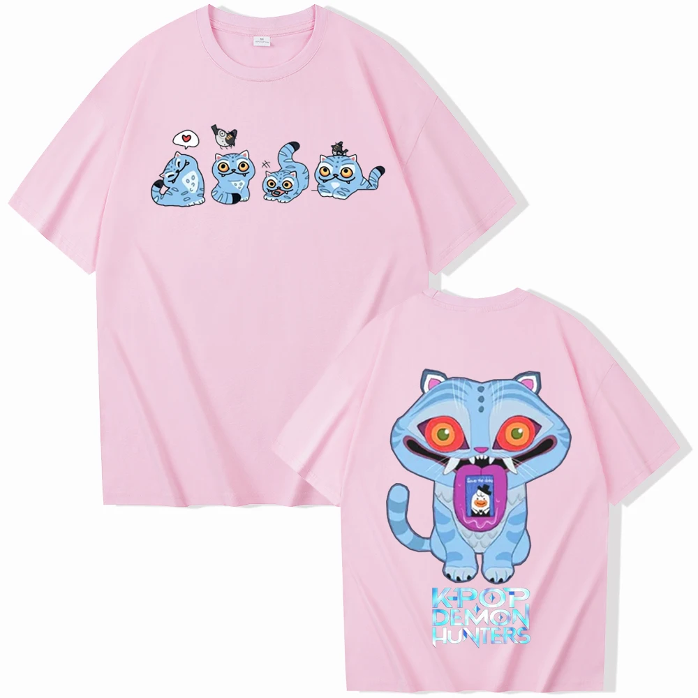KPop Demon Hunters Tiger T-shirt Harajuku O-neck Casual Shirt Gift image 4