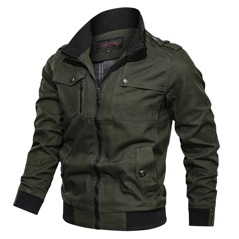 Nuovi uomini militari Jackes cappotto uomo autunno inverno bomber giacche uomo casual outdoor antivento giacca militare maschio 5XL taglie forti
