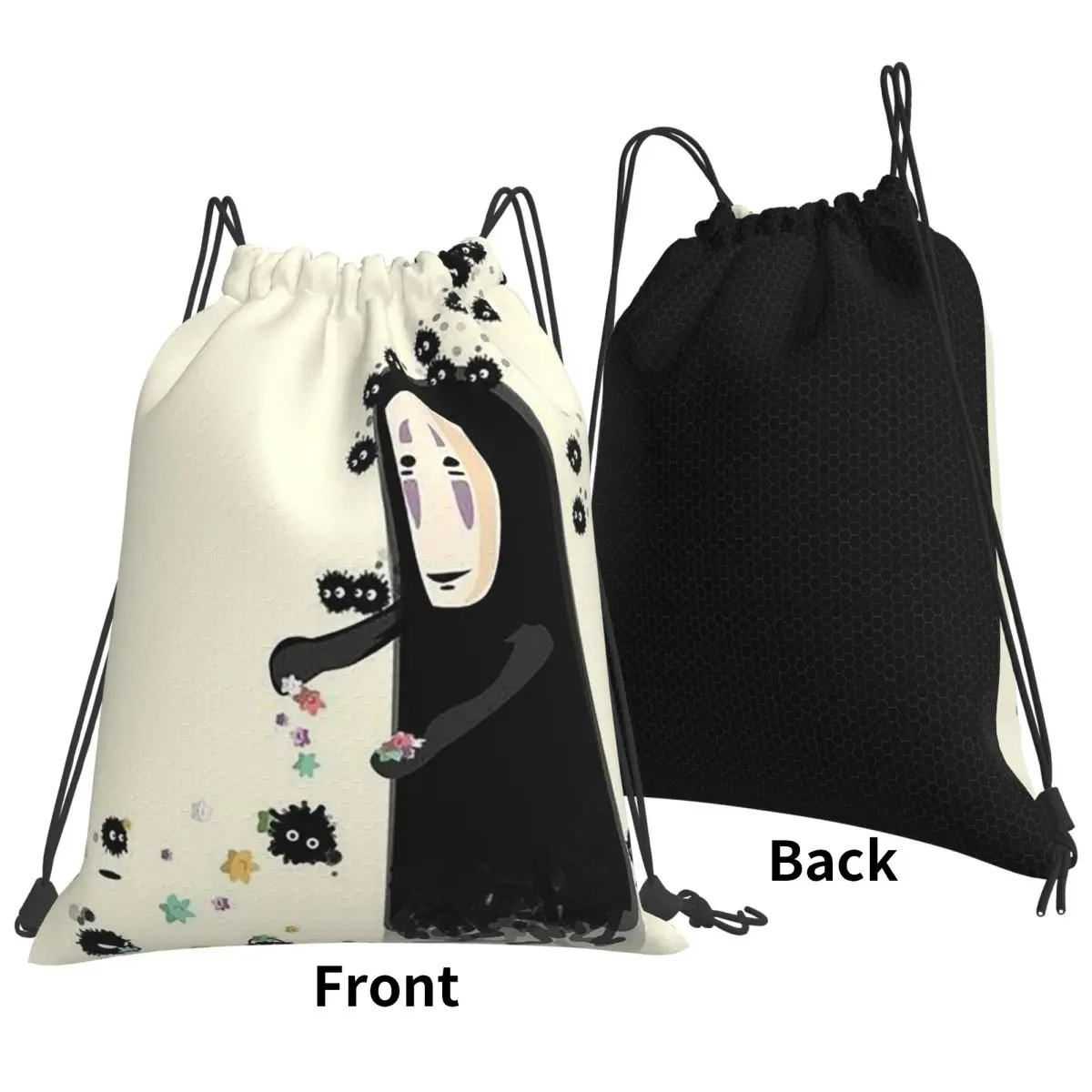 Soot Studio Ghibli バックパック カジュアル巾着バンドル ポケット スポーツバッグ ブックバッグ 旅行 学校用