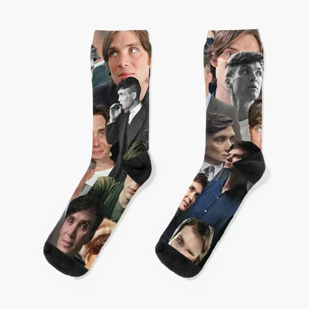 

cillian murphy photo collage Socks kawaii hockey designer brand Stockings Luxury Woman Socks Men's