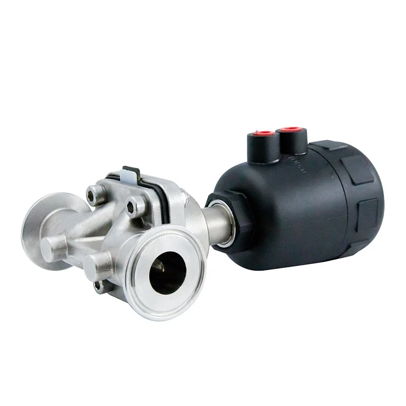 SS316L Sanitary Pneumatic Diaphragm Valve with Plastic Actuator