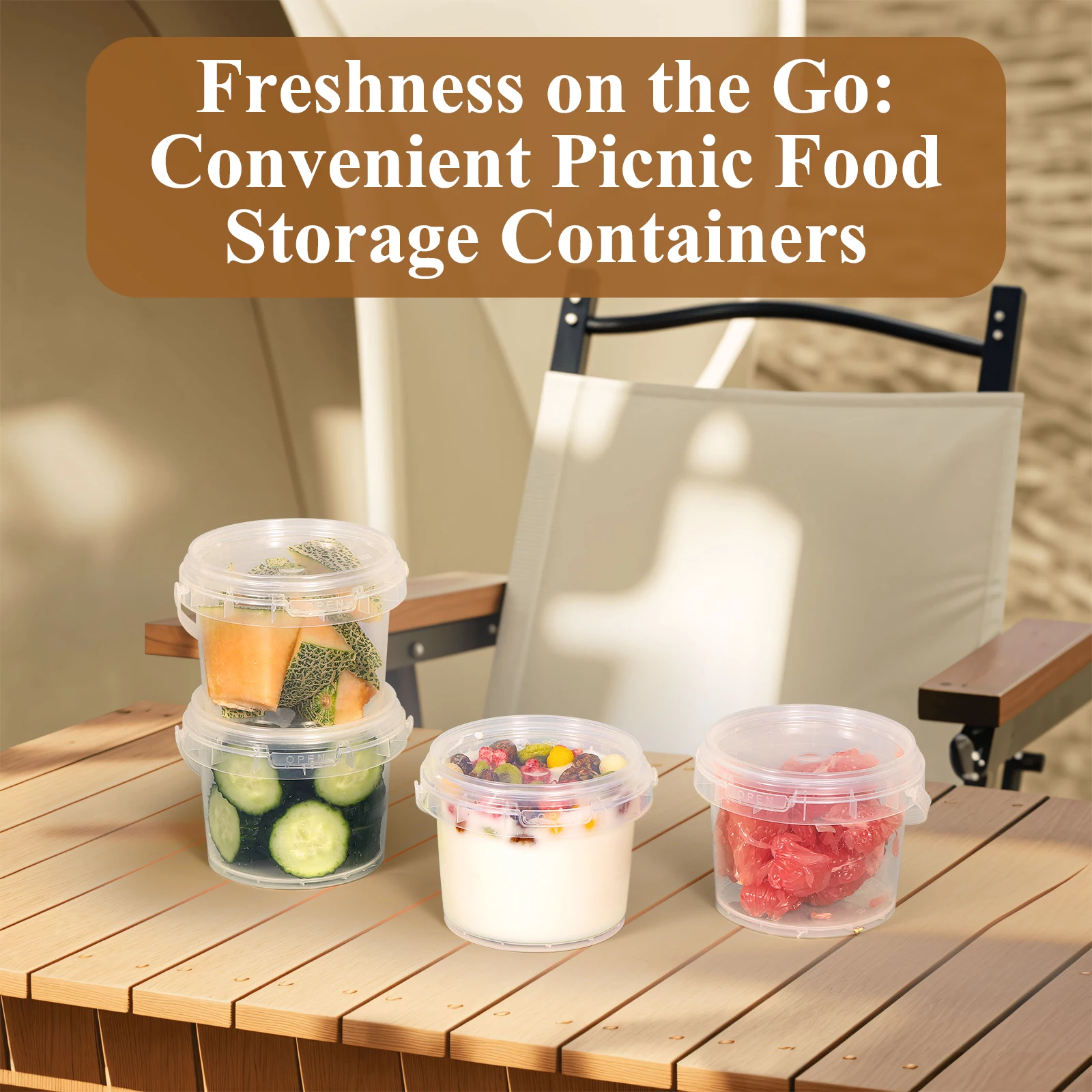 Food Grade Empty plastic bucket Polypropylene Round Packaging container Leakproof