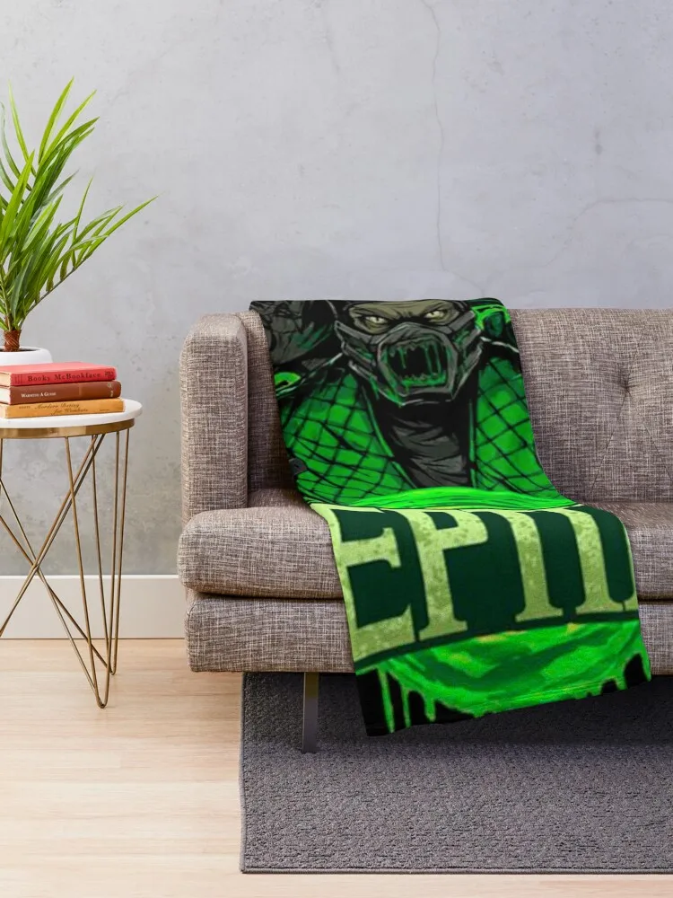 Mortal Kombat Reptile Throw Blanket blankets and throws Comforter Plaid Luxury Brand Blankets