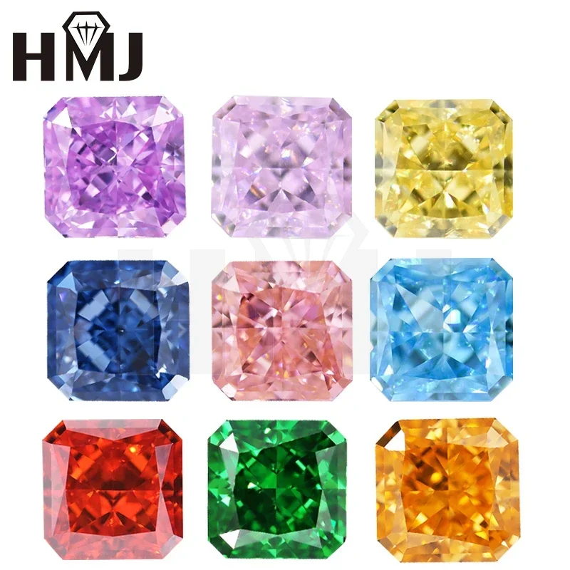 

HMJ 5A Cubic Zirconia Crushed Ice Cut Cubic Zirconia Stone Synthetic Moissanite Gems Beads For Jewelry diy glass beads