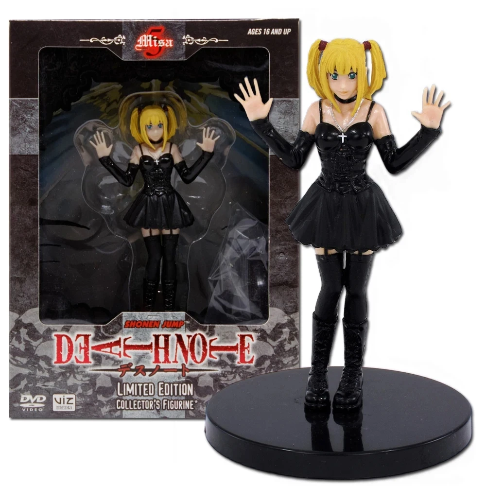 12CM Anime Death Notes Misa figura coche de juguete Deathnote L Killer Misa Amane figura muñeca colección modelo ornamento nuevo juguete para regalo