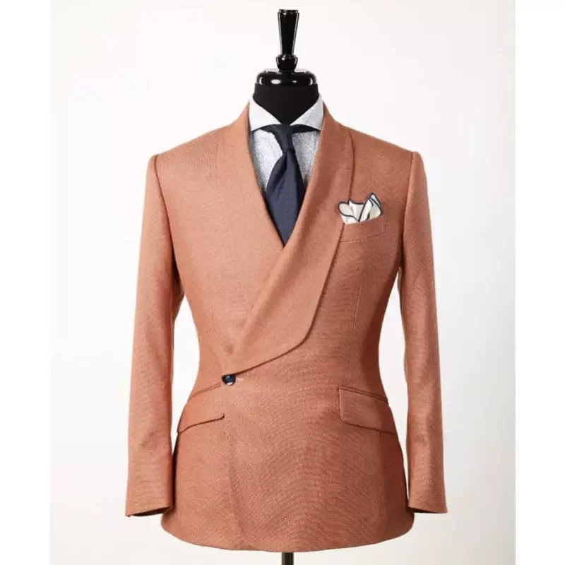 Pink Men'S Suit Coat Party Wear Blazer Formal Latest Tailored Jacket Men'S Wedding Clothing Costume Homme Only 1 Pcs Coat Xs-6xl