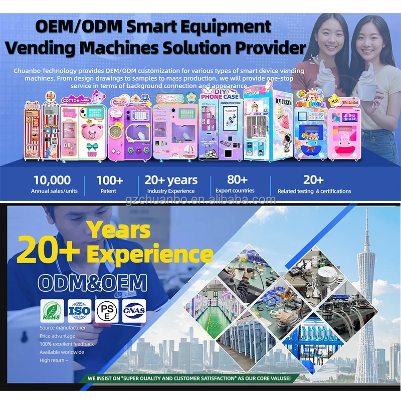 Hot Selling Manufacture Fully Automatic Candy Vending Machine Smart Commercial Electric Machine for  Candy