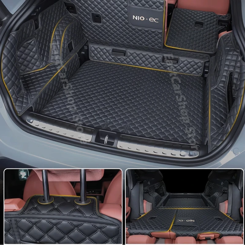 

For NIO ES6 EC6 Car All Surrounded Rear Trunk Mat Cargo Boot Liner Tray Rear Boot Luggage Cover Protective Pad Accessories