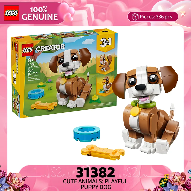 

Универсальная серия Lego Creative 31382, милые животные: озорные щенки, строительные блоки для мальчиков и девочек, игрушки в подарок