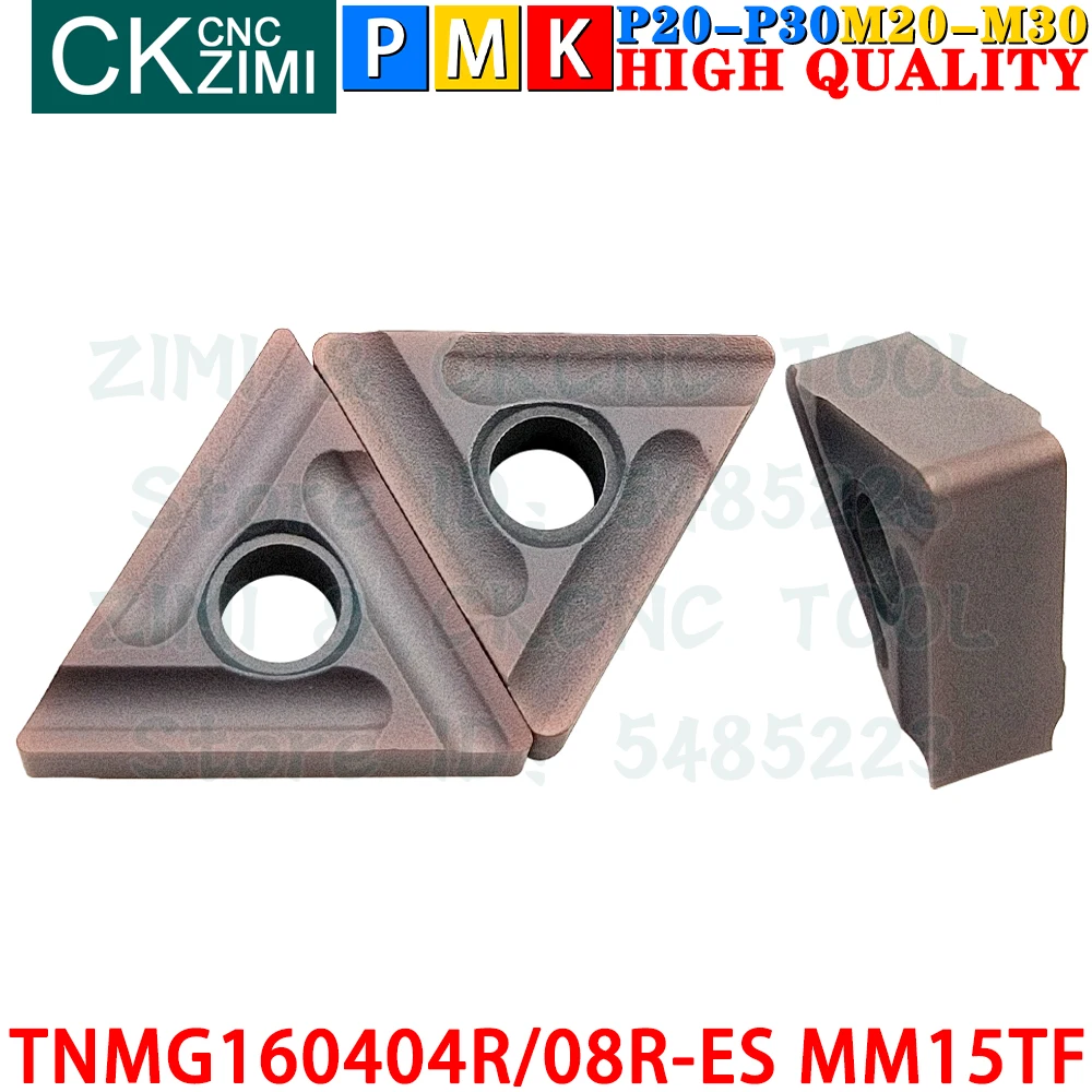 TNMG160404R-ES MM15TF TNMG160408R-ES MM15TF Hartmetalleinsätze Einstechen Geschlitzt Werkzeuge zum Drehen von Wendeschneidplatten TNMG 1604 TNMG1604 TNMG 1604 R ES CNC Fräsen von Schneidwerkzeugen