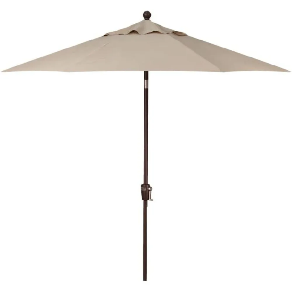 

9-Foot (Model 920) Push Button-Tilt Market Umbrella with Bronze Frame and Obravia2 Fabric: Khaki