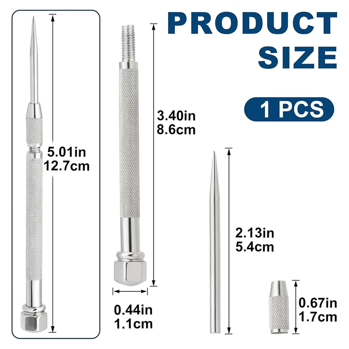 A83Z Pocket Scriber Tool, Carbide Steel Metal Engraving Pen with Carbide Tip for Welding/Glass/Metal Marking Tool