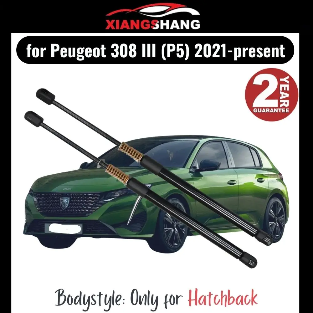

2pcs Rear Tailgate Damper for Peugeot 308 III (P5) Hatchback 2021-present Tailgate WITH SPRING Trunk Boot Gas Charged Gas Struts