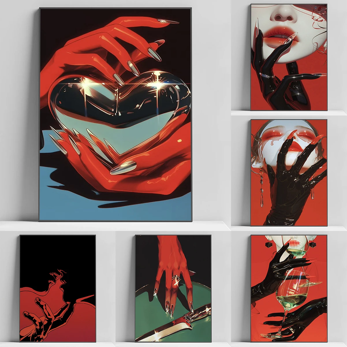 

AI Unreal Art Poster Decoration Pictures Room Wall Painting Canvas Decorative Picture Interior Paintings For Home Decor