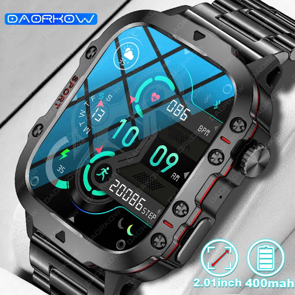 

Для Xiaomi1,96 "большой экран 420 мАч 3ATM Bluetooth-вызов водонепроницаемый пульсометр фитнес-трекер спортивный режим спортивные часы