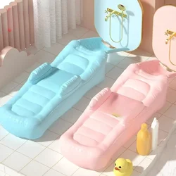 Children's Recliner Baby Shampoo Bed Baby Portable Inflatable Foldable Hair Washing Chair Shampoo Artifact Sillas Furniture