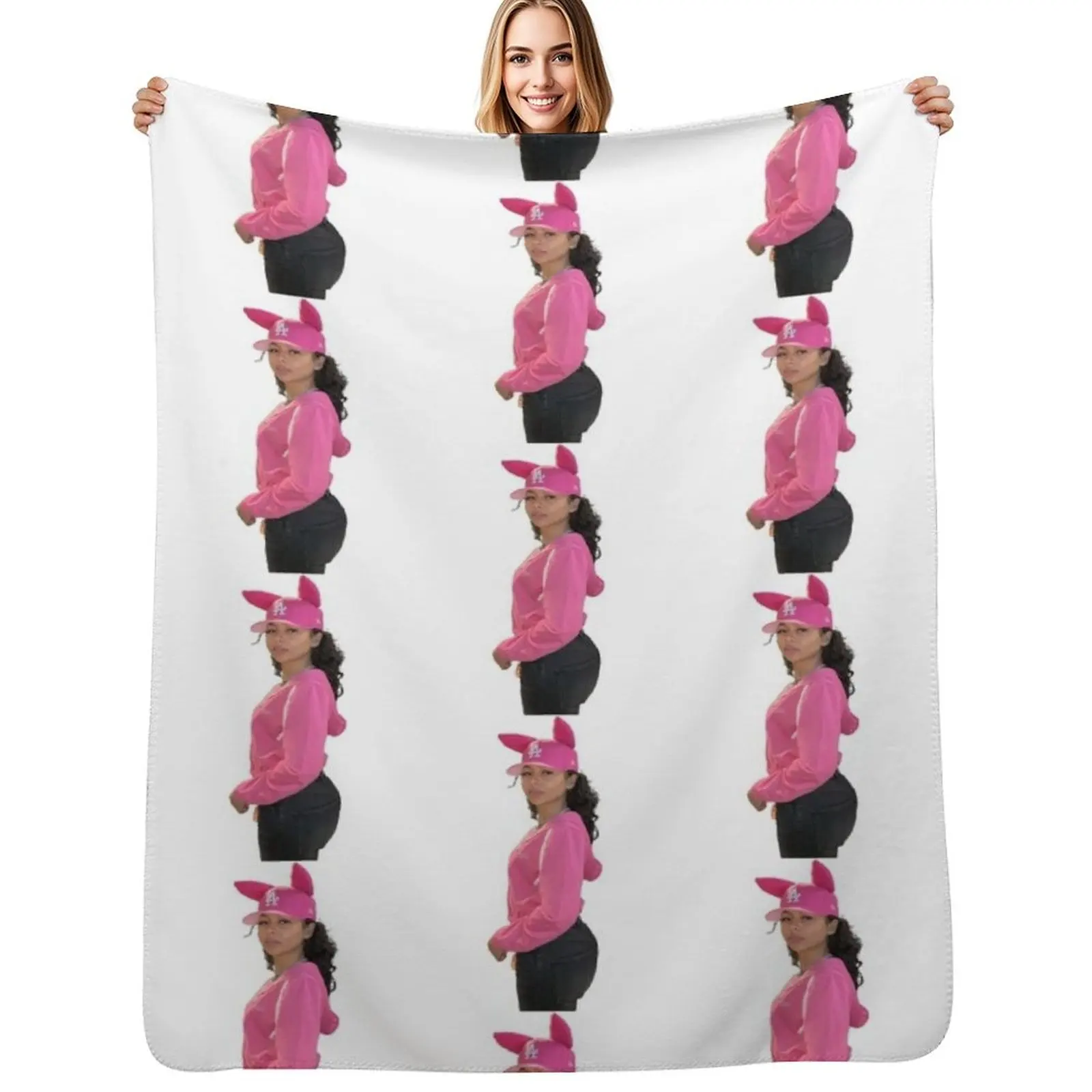 Mariah the Scientist Throw Blanket Warm Flannel Blanket for Couch Chair Bedroom
