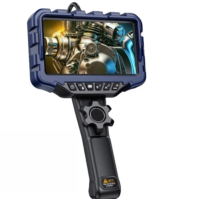 Automotive Inspection Endoscope 7 Inch Screen 6MM 360 Degree Rotating 1080P IP67 Waterproof Borescope Camera For Car Repair Work