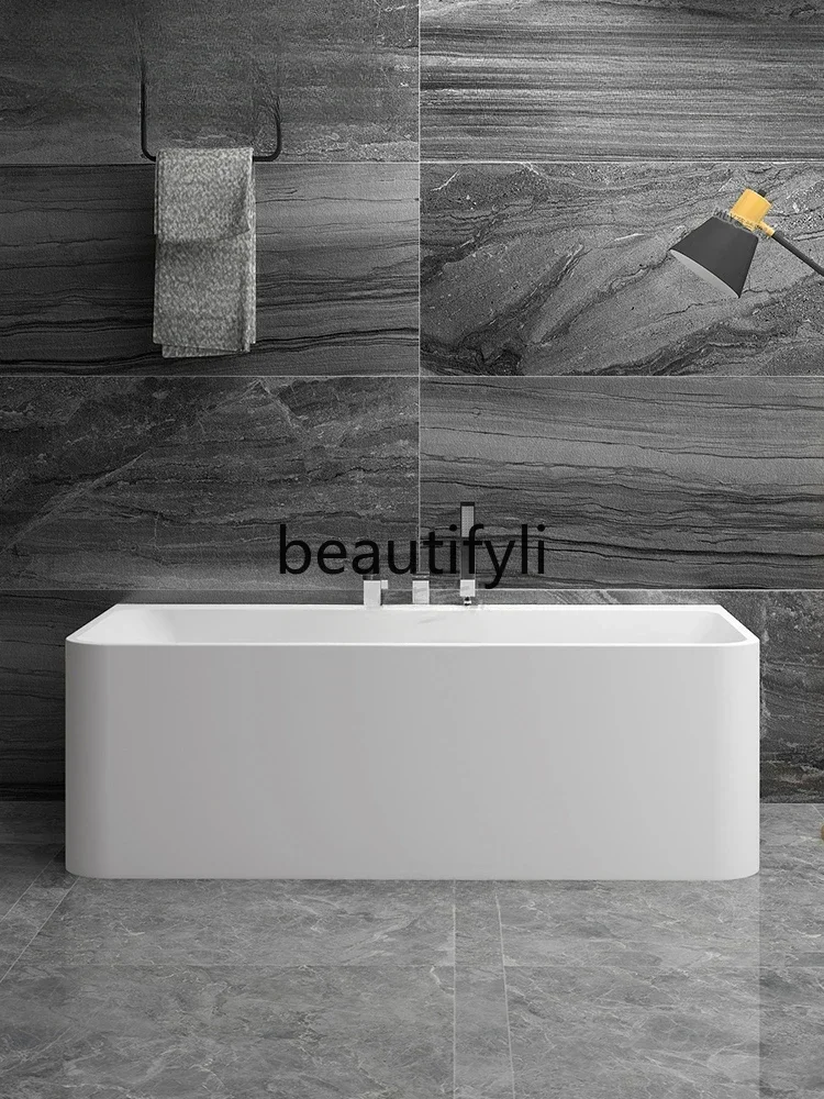 

Y AIndependent integrated bathtub Double bathtub Rectangle artificial stone bathtub