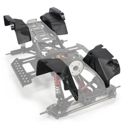 Black Plastic Front and Rear Mud Flaps Fender for Axial SCX10 II 90046 90047 1/10 RC Crawler Car Upgrades Parts