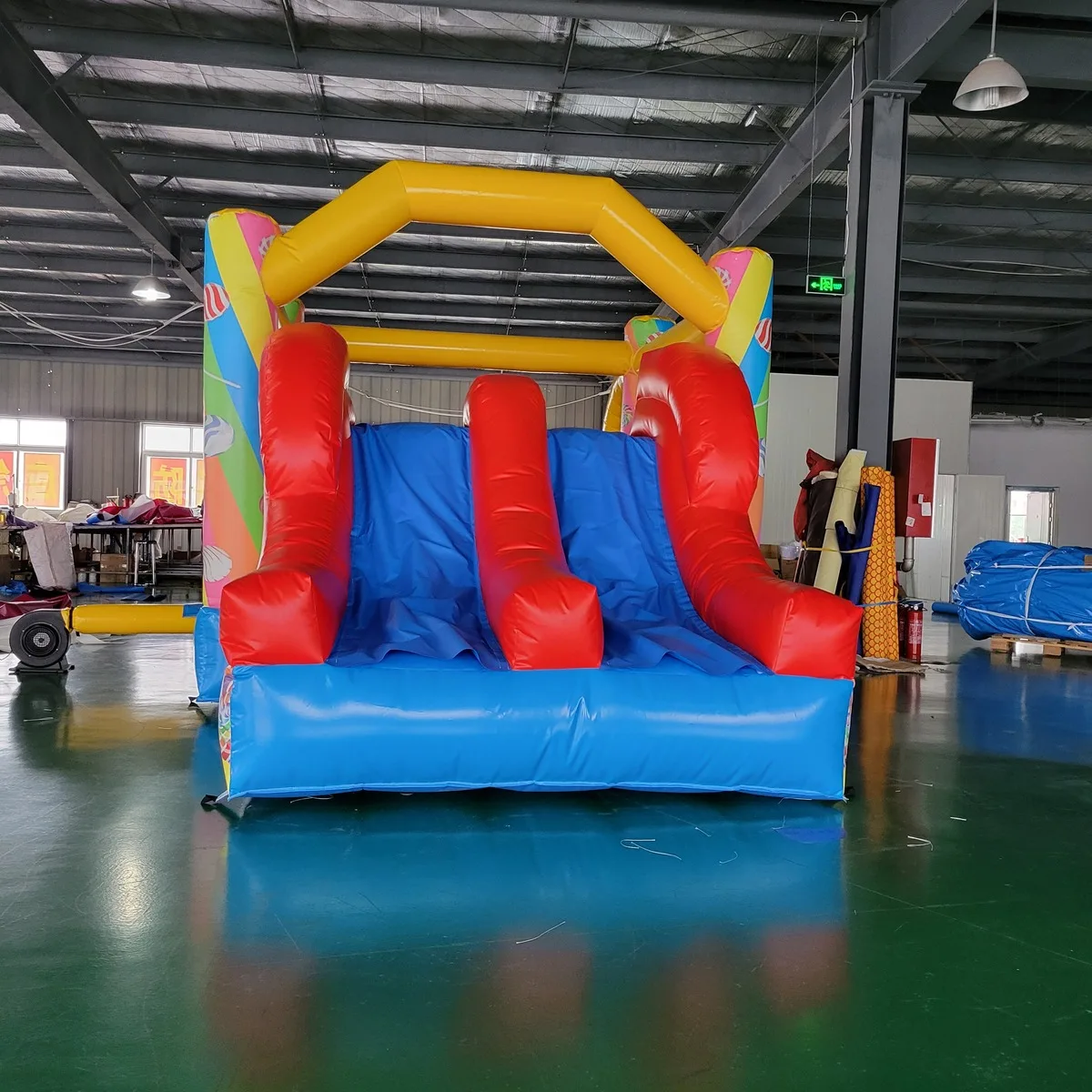 Commercial PVC Tarpaulin Kids Inflatable Castle Trampoline Slide Combo Outdoor Play Center - view 2