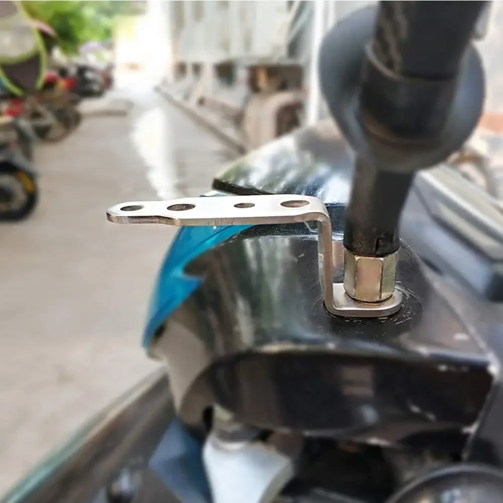 1-3PC Motorcycle LED Headlight Bracket Rearview Mirror Lamp Spotlight Extension Holder Clamp Motorbike Scooter Accessories image 3