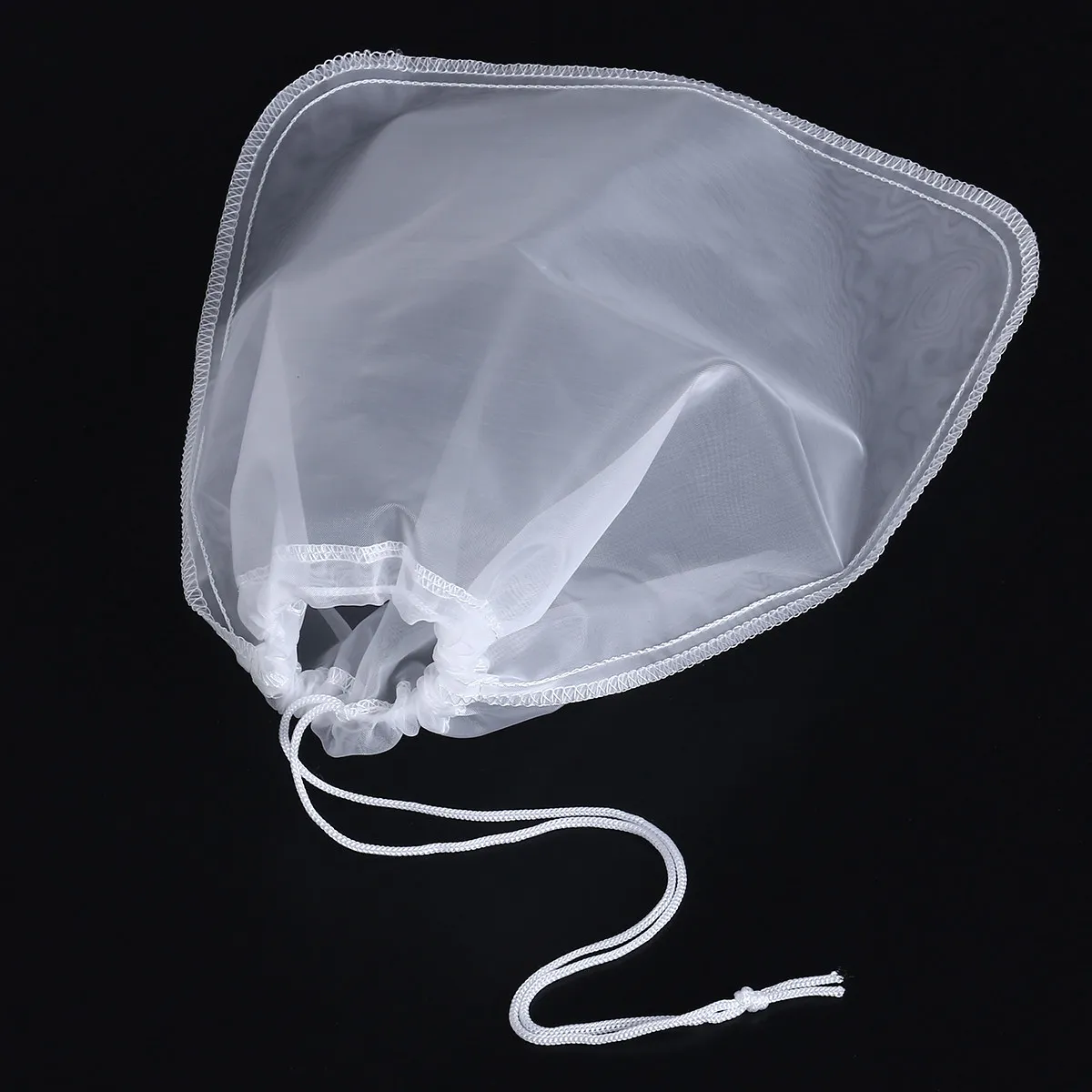 Bolsa de malla de nailon fina reutilizable de 200 micras para leche vegetal, colador de alimentos para leche de almendras, soja, coco, avena, cáñamo, queso y café frío.