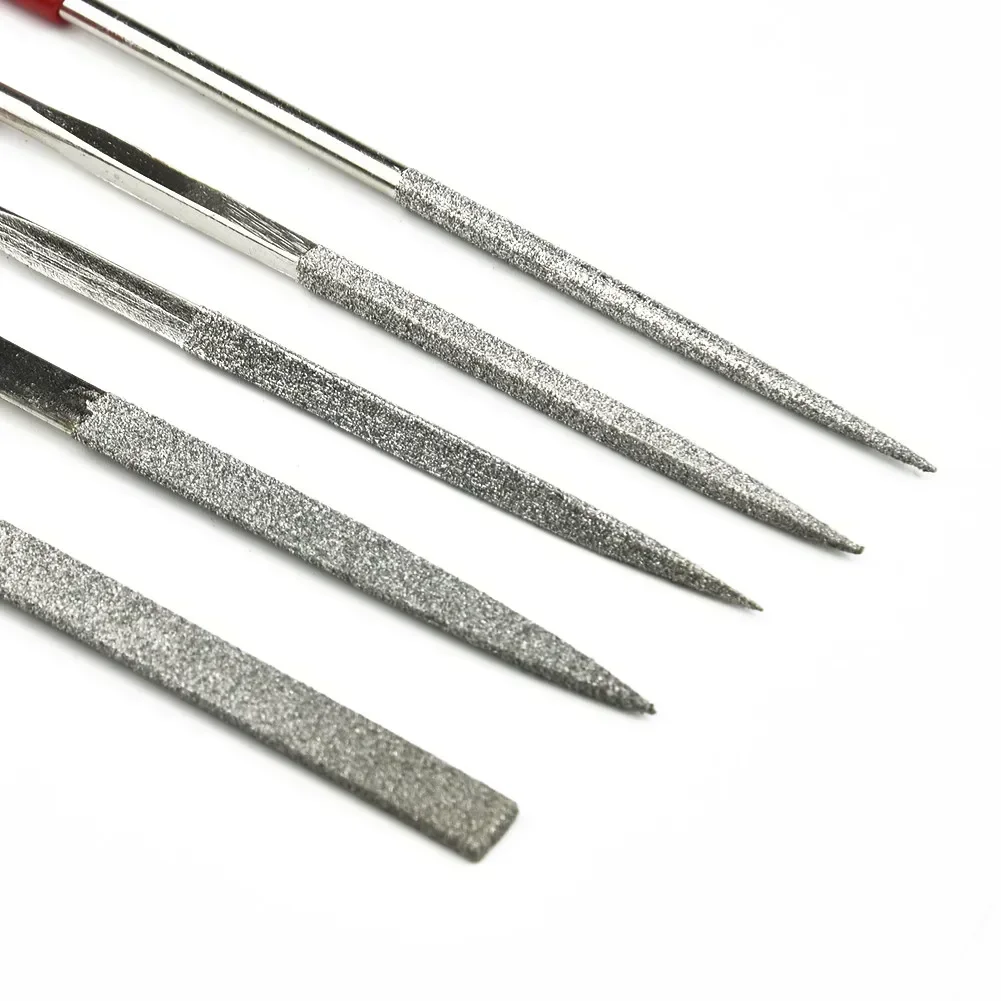 5pcs Diamond Needle File Set For Jewelry Metal Wood Ceramic Glass Stone Craft Sharping Working Hand Carving Tools