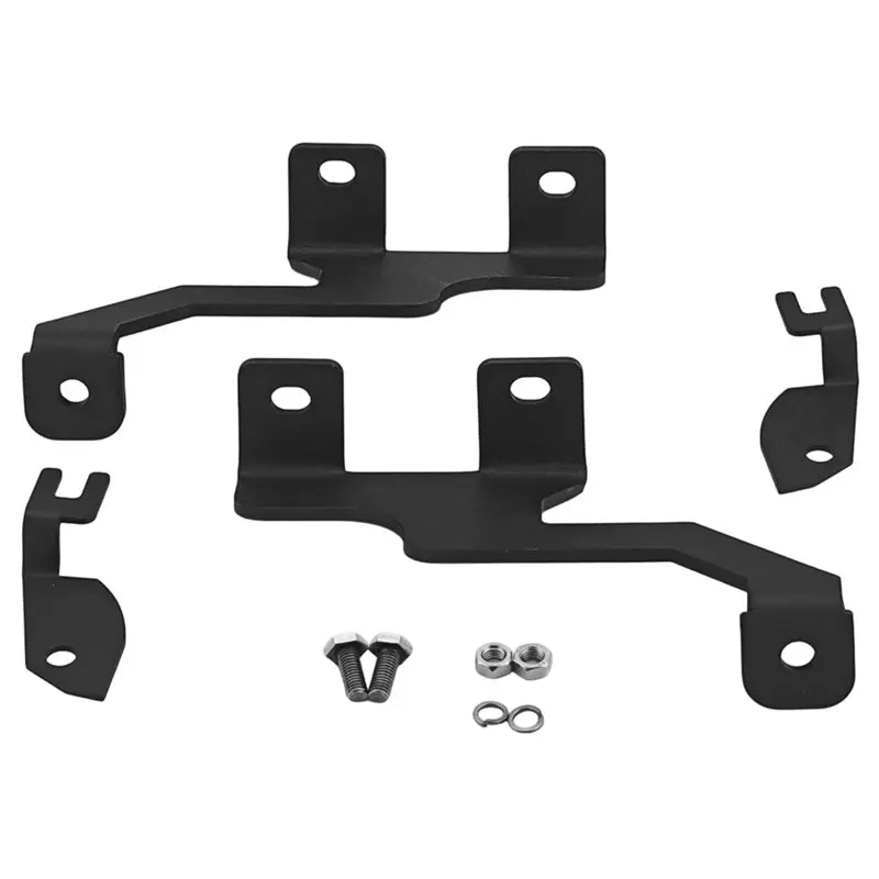 A82M-For Ford F-150 04-14 Engine Mount Bracket Left& Right Hood Hinge A-Pillar Spotlight Mounting Bracket Kit 612590737497