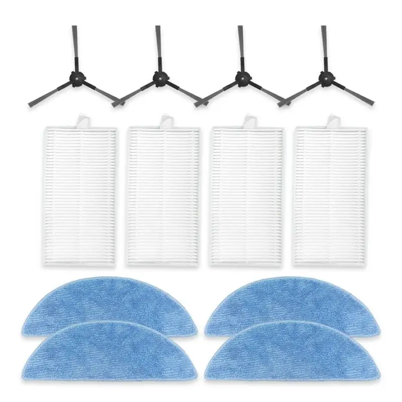 

Аксессуары для роботов-пылесосов ECOVACS DEEBOT Y1 PRO / Y1 PRO PLUS, YEEDI Y1 PRO / Y1 PRO PLUS: боковая щетка, HEPA-фильтр, салфетка для влажной уборки.