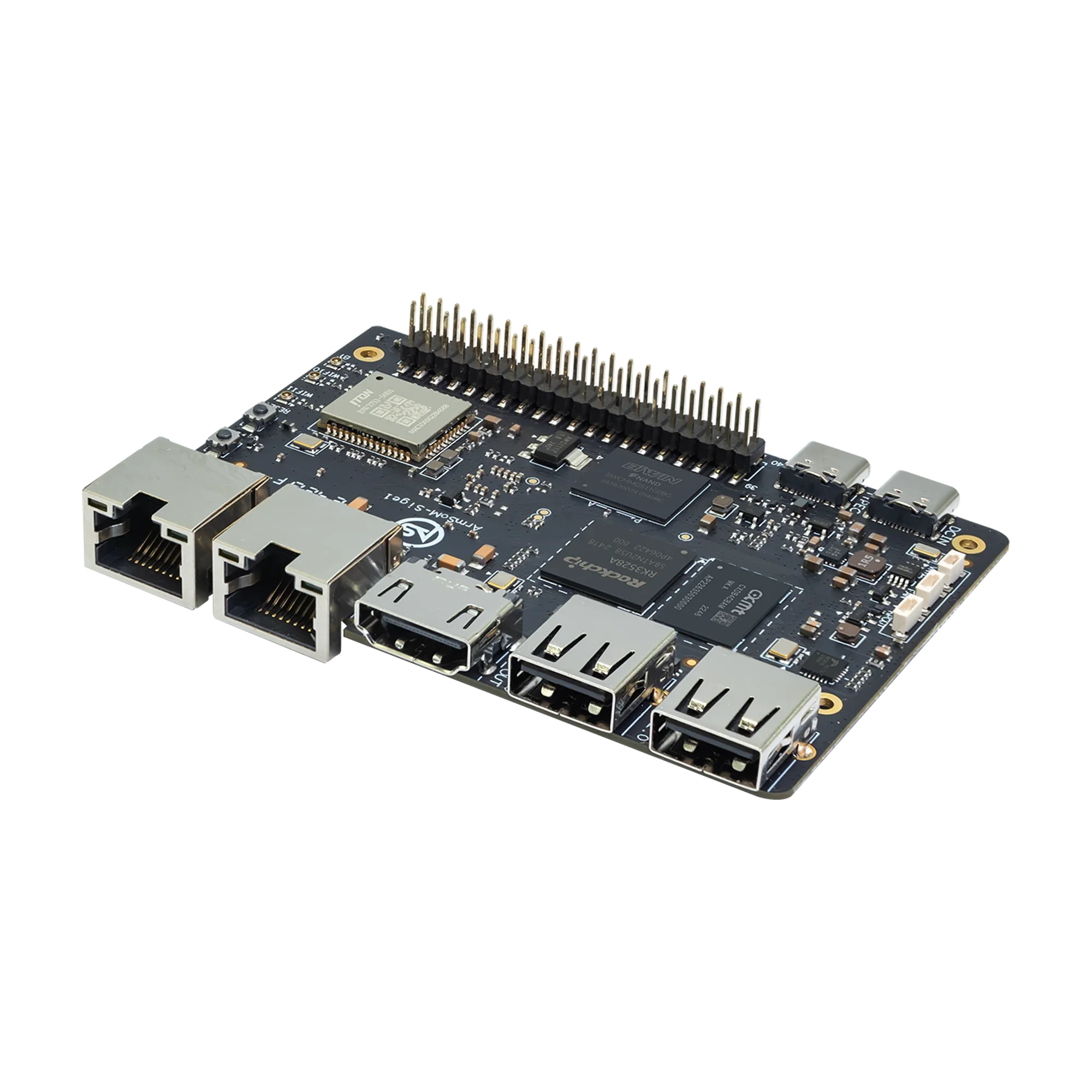 VivaBanana Pi BPI-M1S Smart Single Board Computer SBC Rockchip RK3528 Quad-Core Cortex-A53 2GB LPDDR4x 8GB EMMC 4K 60fps