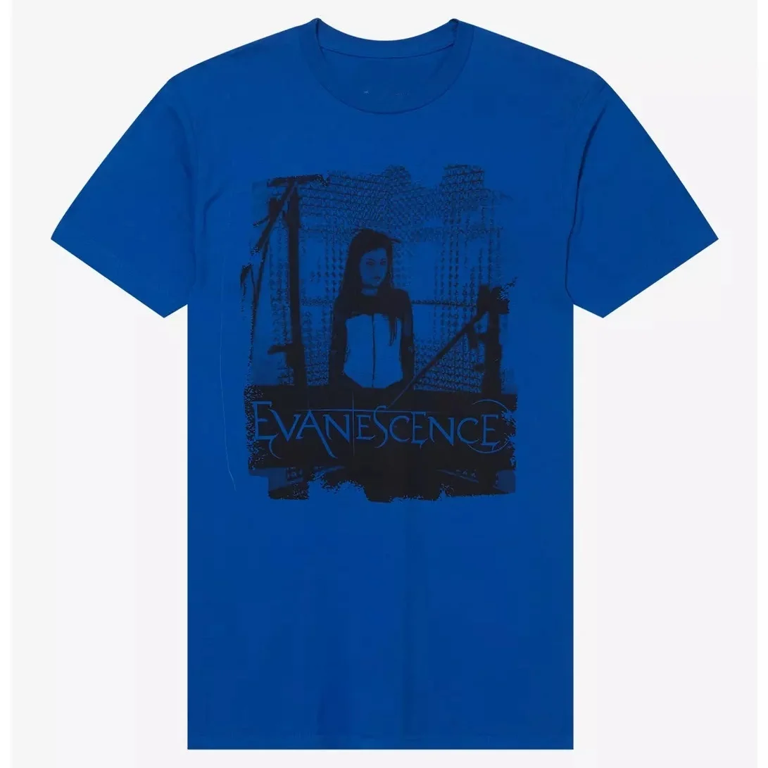Evanescence Amy Lee Tonal Band T-Shirt Cotton Graphic Tee Men Women Summer Streetwear