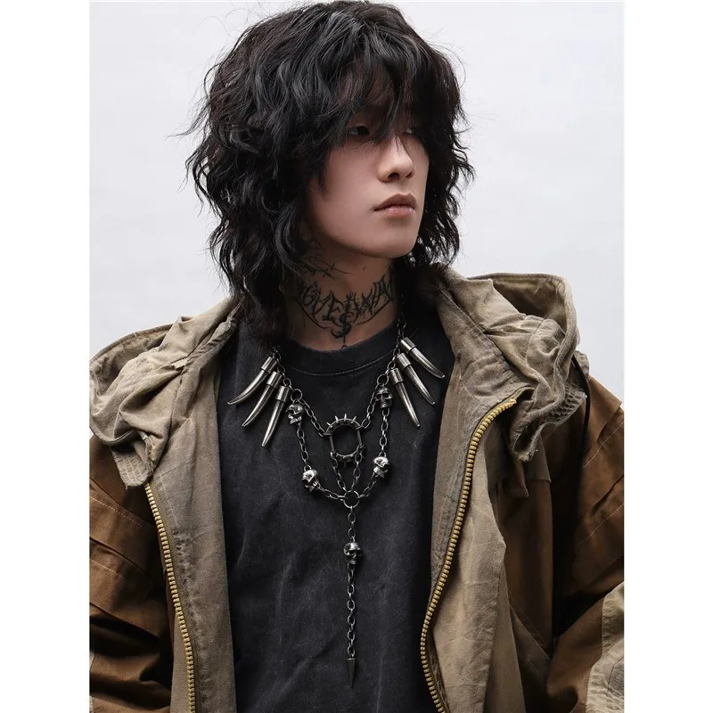 

Purely Handmade Wasteland Punk Style Necklace Heavy Industry Retro Old Fashion Design, Men's and Women's Party Photo Accessories