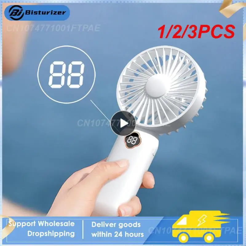 1/2/3PCS Fan Pocket Long Battery Life Creative Cyber Popular Cooling Accessories Mini Fan Bracket Function