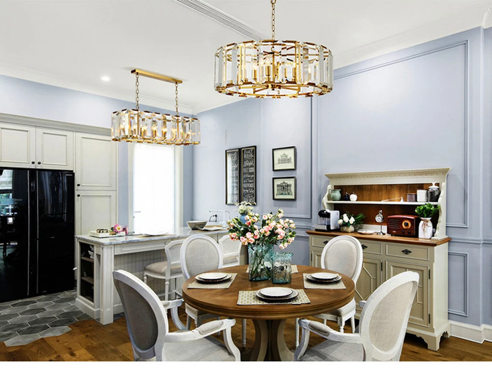 LED E14 American Retro Designer Crystal Lamp Light Pendant
