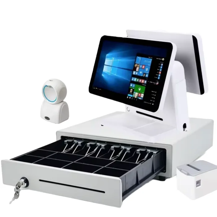 Customized 15.6 Inch All in One Retail POS Terminal System for Catering Software Function Display