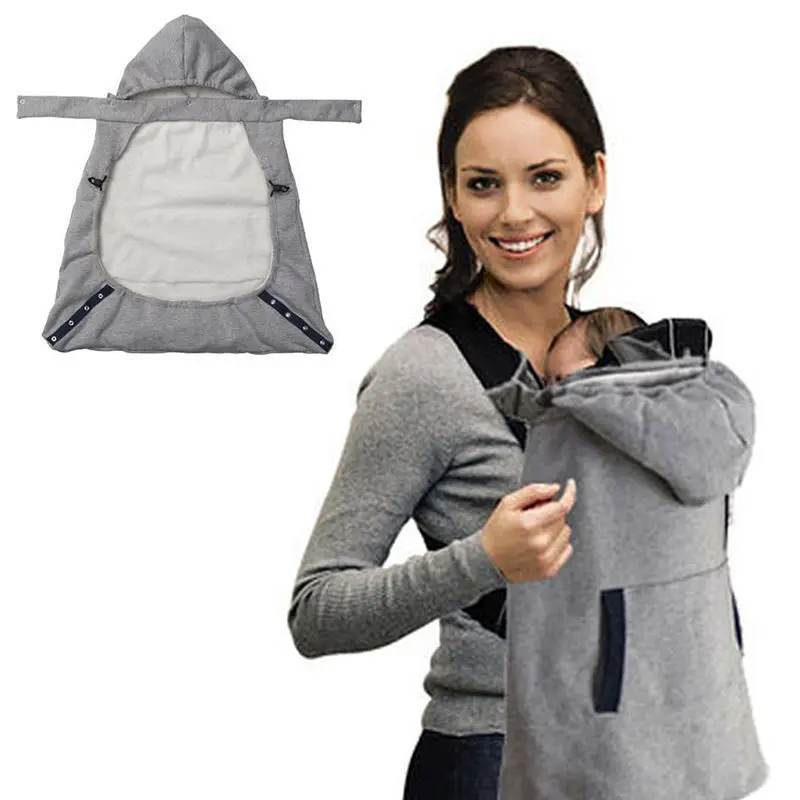 Hooded Baby Carrier Cape Cloak Winter Hoodies Windproof Maternity Outerwear Coat Pregnant Women Daddy Mom Carry Baby Cape Cloak