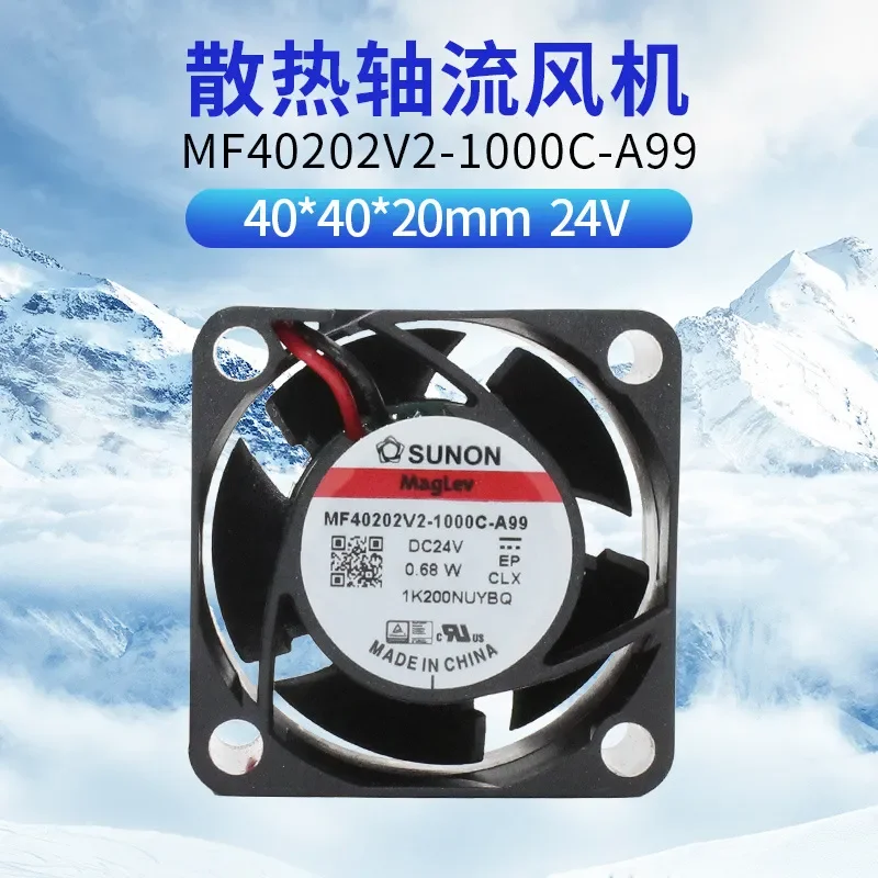 Ventilador Integrado Original MF40202V2-1000C-A99 24V 0.68W 4020 SUONO para Ventilador de Refrigeración de 4cm